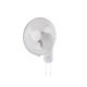 Ventair Zephyr II 40cm White 3 Speed Oscillating Wall Fan with Pull Cord
