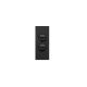 Hager Finesse 2 Gang Architrave Switch 10A 250V Matt Black WBQSA2-MB