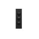 Hager Finesse 3 Gang Architrave Switch 10A 250V Matt Black WBQSA3-MB