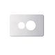 Hager Silhouette SGPO Aluminium Cover Plate WBSCP1-AL