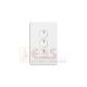 Hager Silhouette 3 Gang Press Switch 10A 240V Matt White WBSSV3PB-MW