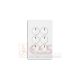 Hager Silhouette 6 Gang Press Switch 10A 240V Gloss White WBSSV6PB