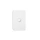 Hager Silhouette Gloss White 1 Gang switch 10A 250V WBSSV1
