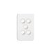 Hager Silhouette Gloss White 5 Gang switch 10A 250V WBSSV5