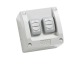 WS226/2 Surface Switch, 2 Gang, 250VAC, 16A, WS Series, M80 - square
