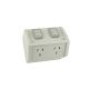 WSC227/2 Twin Switch Socket Outlet, 250V, 10A, Weather Proof