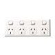 HPMXL7774 Quad GPO Outlet 10A 250V 