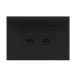 Z4032HSUSBC Saturn Zen Twin USB Charger with Shelf-Zen Black